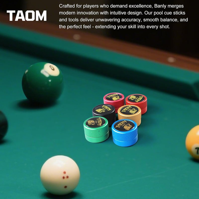 Banly TAOM Round Shaped Pool Chalk Holder, Portable Pool Chalk Cubes, Magnetic Mini Chalk Holder Pool Billiards, Pool Cue Chalk Case Container Box for Billiard Cue Tip Tool Pool Table Snooker Accessories - Image 5